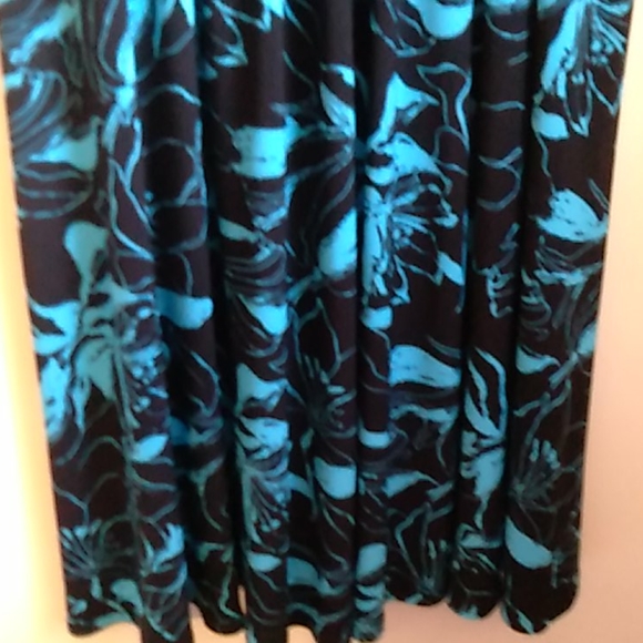 Evan-Picone black and blue dress size 6 - Picture 6 of 13